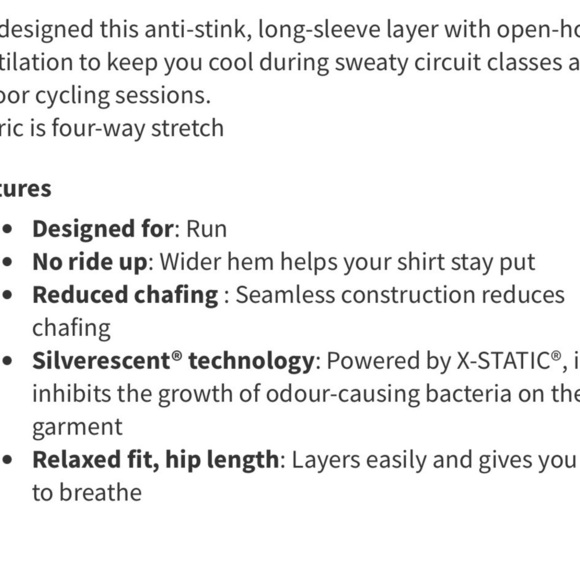 Lululemon sz 8 Breeze By Long Sleeve Squad Aries Coral Top great pre owned cond - Picture 12 of 12